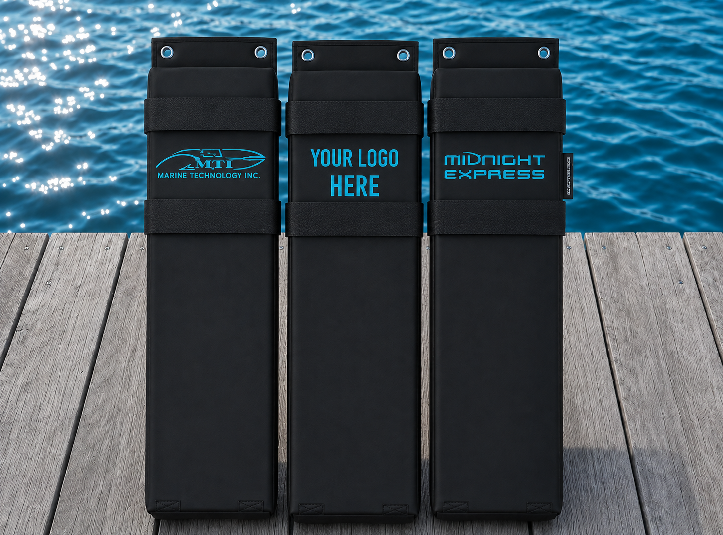 Custom Embroidered EZ Boat Fender 3-Pack